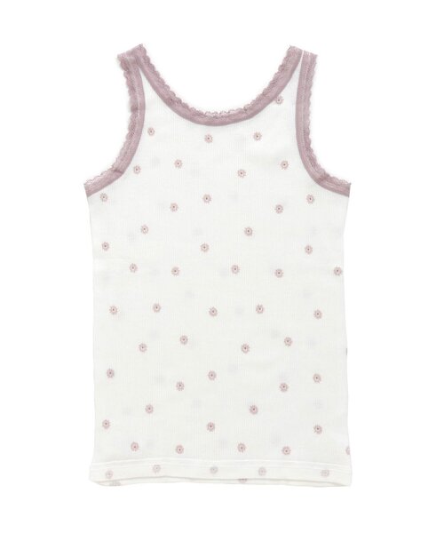 apres les cours（アプレレクール）の「GIRLSリブレースタンクトップ（タンクトップ・キッズ・ブルー/アイボリー/チャコール/ピンク・110/130/120/90/100/80）」の15枚目の写真