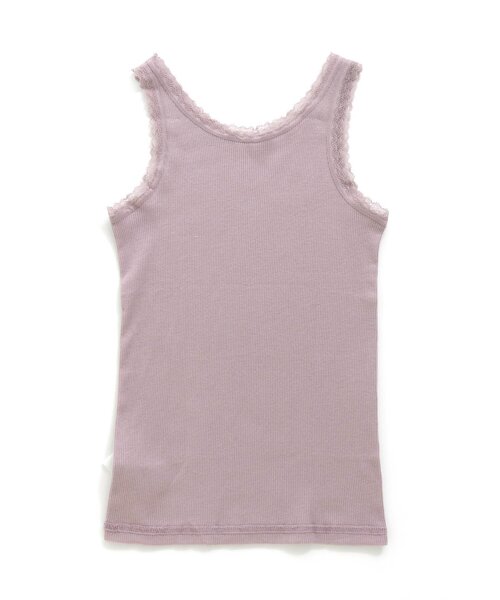 apres les cours（アプレレクール）の「GIRLSリブレースタンクトップ（タンクトップ・キッズ・ブルー/アイボリー/チャコール/ピンク・110/130/120/90/100/80）」の16枚目の写真
