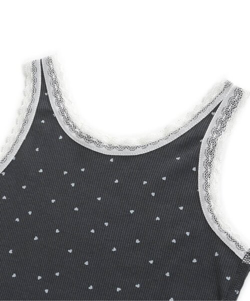 apres les cours（アプレレクール）の「GIRLSリブレースタンクトップ（タンクトップ・キッズ・ブルー/アイボリー/チャコール/ピンク・110/130/120/90/100/80）」の17枚目の写真