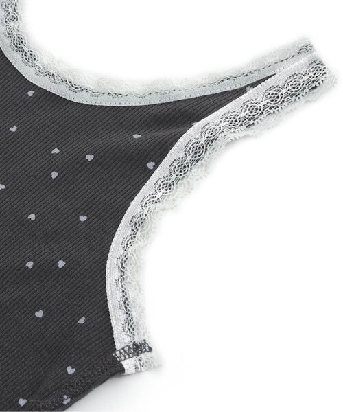 apres les cours（アプレレクール）の「GIRLSリブレースタンクトップ（タンクトップ・キッズ・ブルー/アイボリー/チャコール/ピンク・110/130/120/90/100/80）」の18枚目の写真