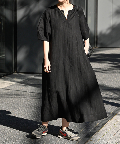 B.C STOCK（ベーセーストック）の「リネンレーヨンコクーンスリーブ