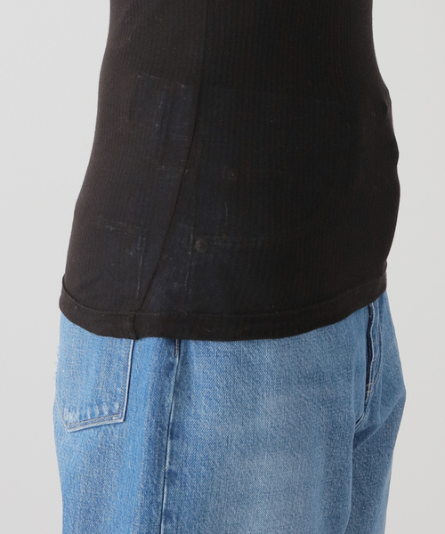 Noble(ノーブル)の「NINETY PERCENT/ナインティーパーセント Rib Long Sleeve Top(Tシャツ/カットソー・レディース・ブラック/ホワイト/ピンク・SMALL)」の14枚目の写真