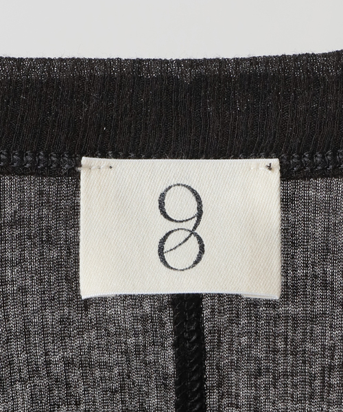 Noble(ノーブル)の「NINETY PERCENT/ナインティーパーセント Rib Long Sleeve Top(Tシャツ/カットソー・レディース・ブラック/ホワイト/ピンク・SMALL)」の15枚目の写真
