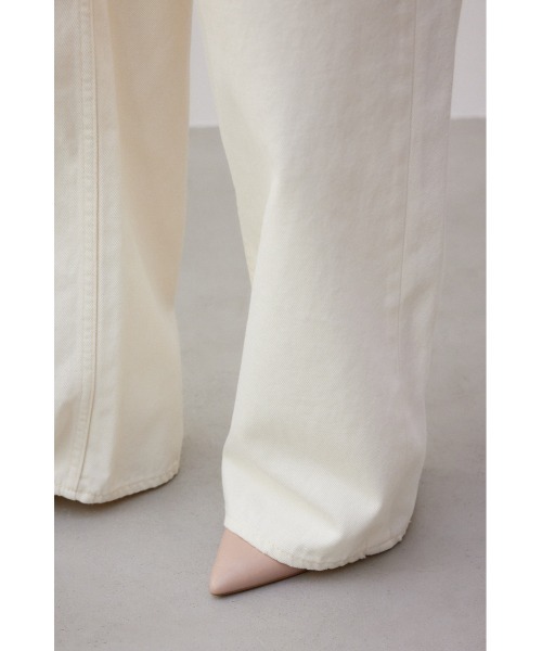 AZUL by moussy（アズールバイマウジー）の「AZUL DENIM ダメージラップデニム（デニムパンツ・レディース・アイボリー/ライトブルー・SMALL/MEDIUM）」の12枚目の写真