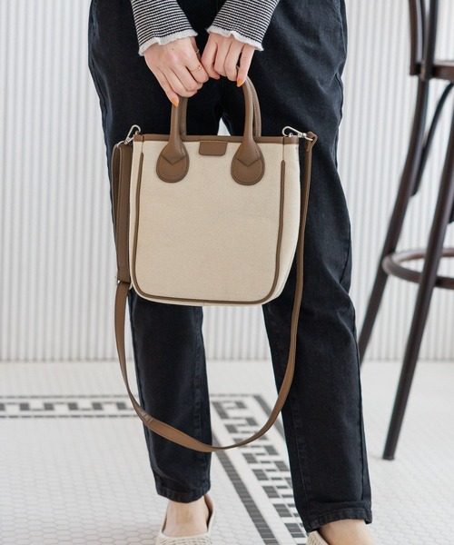セール】アソートポケ付きトート&ショルダーバッグ（トートバッグ