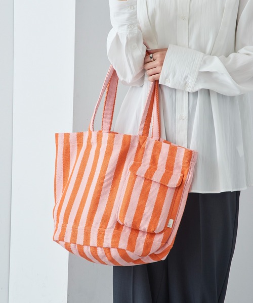 ROOTOTE（ルートート）の「【ROOTOTE】SN.ミディアム.リサイクルコットン-D トートバッグ 1018（トートバッグ・レディース・ブラック/グレー/カーキ/アイボリー/ラベンダー/グリーン/イエロー/ライトパープル/レッド/グリーン系1・FREE）」の19枚目の写真