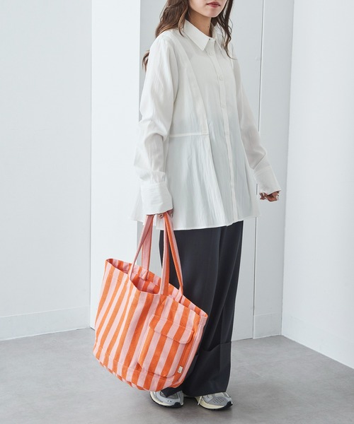 ROOTOTE（ルートート）の「【ROOTOTE】SN.ミディアム.リサイクルコットン-D トートバッグ 1018（トートバッグ・レディース・ブラック/グレー/カーキ/アイボリー/ラベンダー/グリーン/イエロー/ライトパープル/レッド/グリーン系1・FREE）」の21枚目の写真