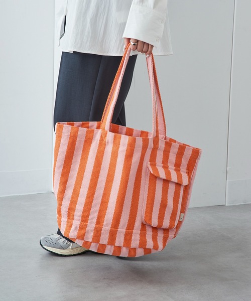 ROOTOTE（ルートート）の「【ROOTOTE】SN.ミディアム.リサイクルコットン-D トートバッグ 1018（トートバッグ・レディース・ブラック/グレー/カーキ/アイボリー/ラベンダー/グリーン/イエロー/ライトパープル/レッド/グリーン系1・FREE）」の18枚目の写真