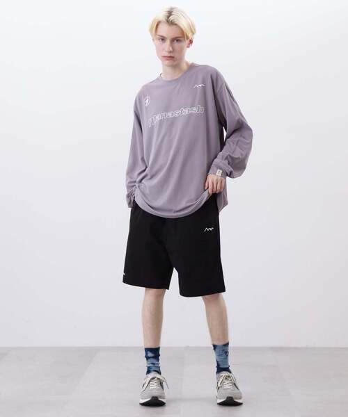 MANASTASH(マナスタッシュ)の「MANASTASH/マナスタッシュ/MOUNTAIN LOGO SHORTS/マウンテンロゴショーツ(その他パンツ・メンズ・ネイビー/ブラック/グレー・XL/M/L/2XL)」の8枚目の写真