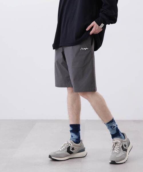 MANASTASH(マナスタッシュ)の「MANASTASH/マナスタッシュ/MOUNTAIN LOGO SHORTS/マウンテンロゴショーツ(その他パンツ・メンズ・ネイビー/ブラック/グレー・XL/M/L/2XL)」の9枚目の写真