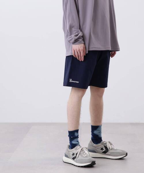 MANASTASH(マナスタッシュ)の「MANASTASH/マナスタッシュ/MOUNTAIN LOGO SHORTS/マウンテンロゴショーツ(その他パンツ・メンズ・ネイビー/ブラック/グレー・XL/M/L/2XL)」の4枚目の写真
