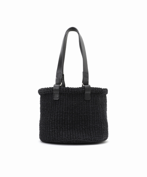 journal standard L'essage（ジャーナルスタンダードレサージュ）の「【Bucket Baggage/バケットバゲージ】HS BASKET M：カゴバッグ（かごバッグ・レディース・ベージュ/ブラック・FREE）」の2枚目の写真