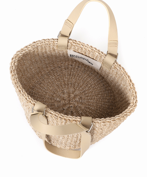 journal standard L'essage（ジャーナルスタンダードレサージュ）の「【Bucket Baggage/バケットバゲージ】HS BASKET M：カゴバッグ（かごバッグ・レディース・ベージュ/ブラック・FREE）」の10枚目の写真