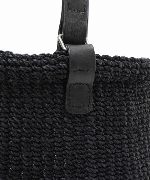 journal standard L'essage（ジャーナルスタンダードレサージュ）の「【Bucket Baggage/バケットバゲージ】HS BASKET M：カゴバッグ（かごバッグ・レディース・ベージュ/ブラック・FREE）」の11枚目の写真