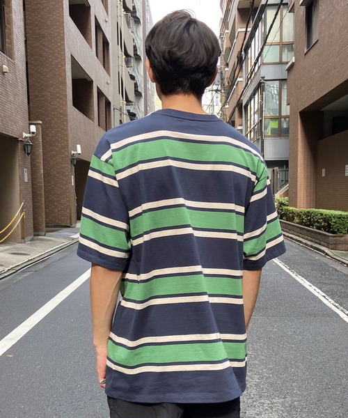 Hurley （ハーレー）の「Hurley/ハーレー 半袖Tee ルーズシルエット パネルボーダー MSS2411019（Tシャツ/カットソー・メンズ・グリーン系その他/ブラウン系その他/グレー系その他・M/L）」の7枚目の写真