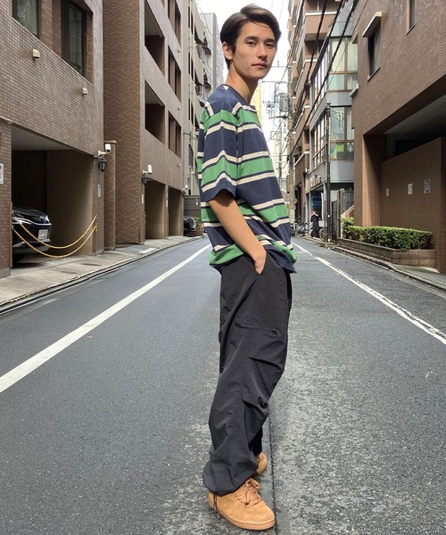 Hurley （ハーレー）の「Hurley/ハーレー 半袖Tee ルーズシルエット パネルボーダー MSS2411019（Tシャツ/カットソー・メンズ・グリーン系その他/ブラウン系その他/グレー系その他・M/L）」の11枚目の写真