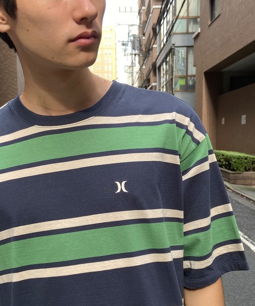 Hurley （ハーレー）の「Hurley/ハーレー 半袖Tee ルーズシルエット パネルボーダー MSS2411019（Tシャツ/カットソー・メンズ・グリーン系その他/ブラウン系その他/グレー系その他・M/L）」の12枚目の写真