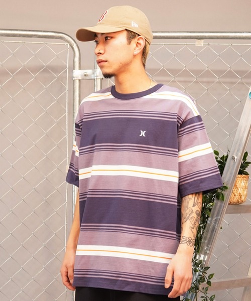 Hurley （ハーレー）の「Hurley/ハーレー 半袖Tee ルーズシルエット パネルボーダー MSS2411019（Tシャツ/カットソー・メンズ・グリーン系その他/ブラウン系その他/グレー系その他・M/L）」の17枚目の写真