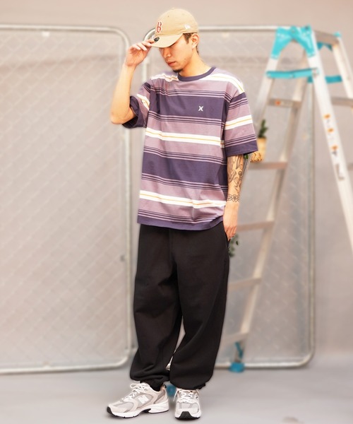 Hurley （ハーレー）の「Hurley/ハーレー 半袖Tee ルーズシルエット パネルボーダー MSS2411019（Tシャツ/カットソー・メンズ・グリーン系その他/ブラウン系その他/グレー系その他・M/L）」の20枚目の写真