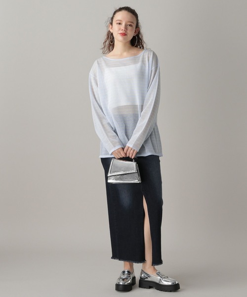 FOREVER 21（フォーエバー トゥエンティーワン）の「【2024SS】デニムロングスカート（デニムスカート・レディース・ブルー/ブラック・MEDIUM/SMALL）」の16枚目の写真
