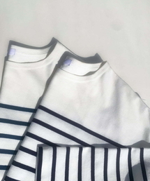 a.v.v（アーヴェヴェ）の「【大人カジュアル】パネルボーダーワイドカットソー（Tシャツ/カットソー・メンズ）」