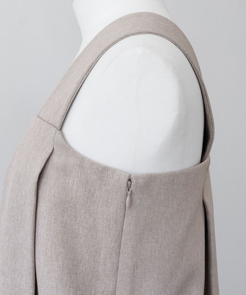 ELFRANK（エルフランク）の「コクーンロングジャンパースカート（ジャンパースカート・レディース・ベージュ/ブラック・FREE）」の20枚目の写真