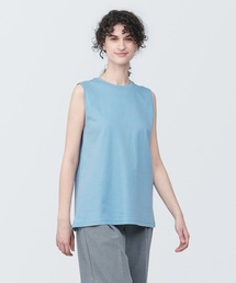 婦人 汗じみしにくいスリーブレスTシャツ