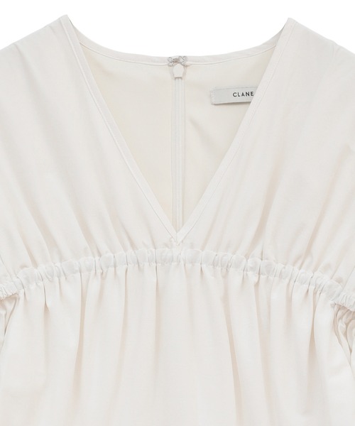 CLANE（クラネ）の「CROSSING GATHER ONEPIECE（ワンピース）」 - WEAR