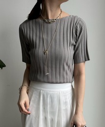 【WEB限定】ワイドリブショートスリーブプルオーバー