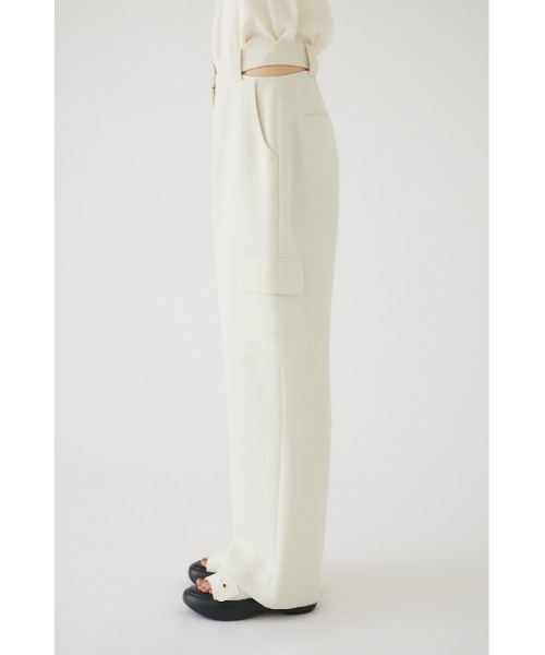 RIM.ARK(リムアーク)の「Waist slit open PT ウエストスリットオープンパンツ(スラックス・レディース・ホワイト/キャメル/ライトグリーン・38/36)」の9枚目の写真