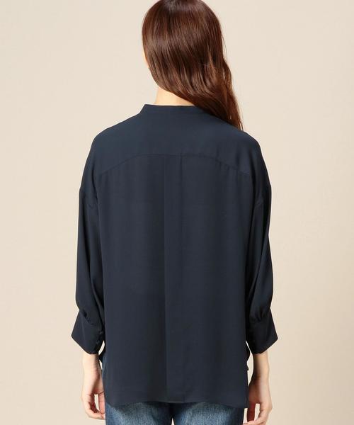 BEAUTY&YOUTH UNITED ARROWS（ビューティーアンドユースユナイテッドアローズ）の「BY ジョーゼットレースアップブラウス◆（シャツ/ブラウス・レディース・オフホワイト/ブラウン/ネイビー・フリー）」の13枚目の写真