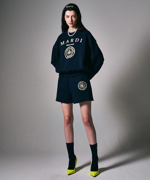 SWEAT SHORTS MARCHE EMBLEM（スウェットパンツ）｜Mardi