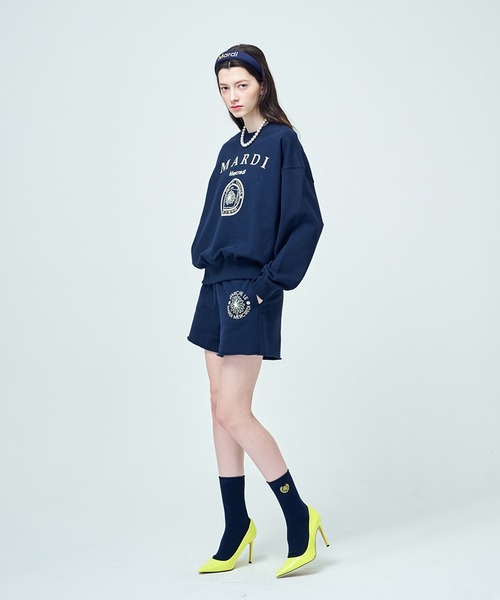 SWEAT SHORTS MARCHE EMBLEM（スウェットパンツ）｜Mardi