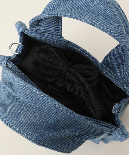 U by SPICK&SPAN（ユーバイスピックアンドスパン）の「【GANNI / ガニー】 Recycled Tech Mini Tote Denim（ショルダーバッグ・レディース・サックスブルー・FREE）」の9枚目の写真