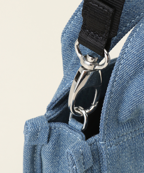 セール】【GANNI / ガニー】 Recycled Tech Mini Tote Denim