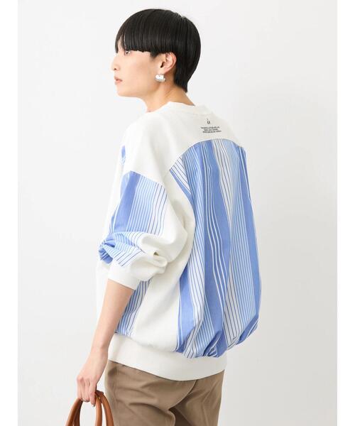 AMERICAN HOLIC(アメリカンホリック)の「ワッフル異素材プルオーバー(Tシャツ/カットソー・レディース・ストライプ/オフホワイト・L/M)」の14枚目の写真