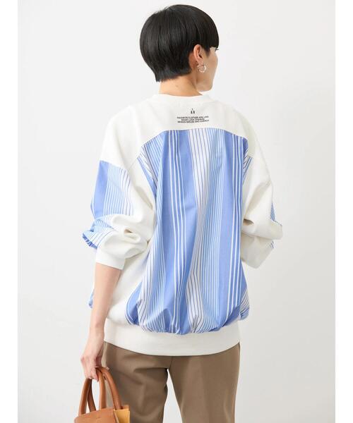 AMERICAN HOLIC(アメリカンホリック)の「ワッフル異素材プルオーバー(Tシャツ/カットソー・レディース・ストライプ/オフホワイト・L/M)」の15枚目の写真