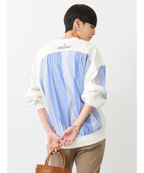 AMERICAN HOLIC(アメリカンホリック)の「ワッフル異素材プルオーバー(Tシャツ/カットソー・レディース・ストライプ/オフホワイト・L/M)」の16枚目の写真