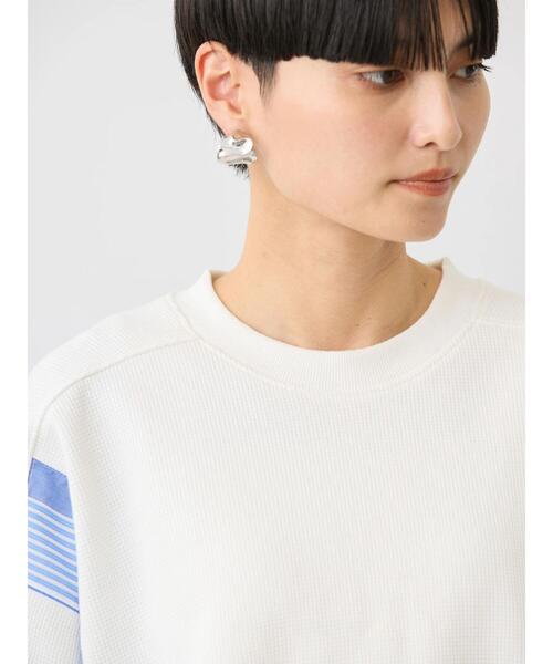 AMERICAN HOLIC(アメリカンホリック)の「ワッフル異素材プルオーバー(Tシャツ/カットソー・レディース・ストライプ/オフホワイト・L/M)」の18枚目の写真