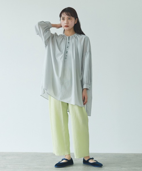yuni（ユニ ）の「○ハイツイストガスボイル コットンギャザー