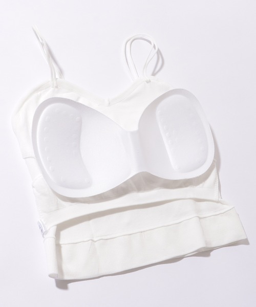 Lace Ladies(レースレディース)の「ダブルストラップ リブ ハートネック コンパクト ハーフトップ(キャミソール・レディース・ブラック/モカ/ミント/ホワイト・FREE)」の13枚目の写真