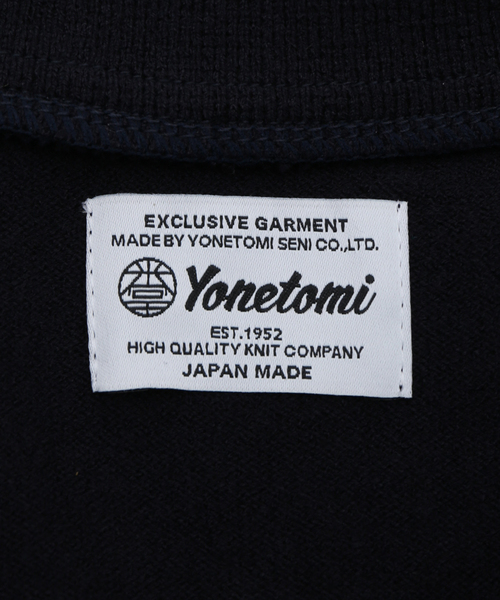 Yonetomi(ヨネトミ)の「米富繊維 / Yonetomi LIGHT WAVE COTTON ニットポロ(ポロシャツ・メンズ・ネイビー/チャコールグレー・4/3)」の14枚目の写真