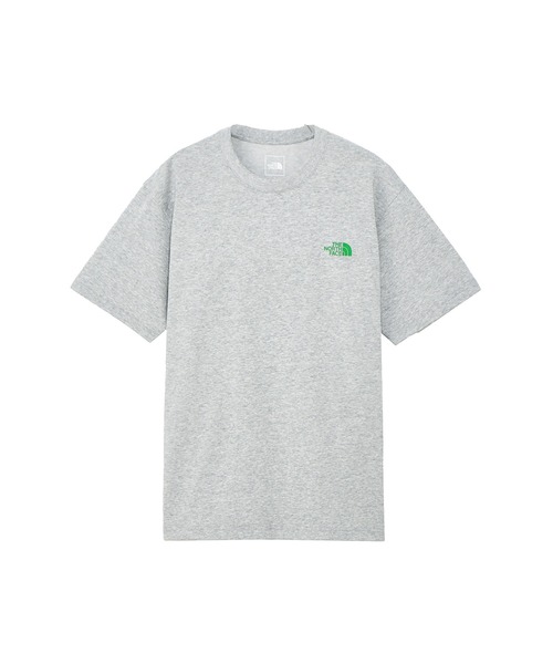 THE NORTH FACE（ザノースフェイス）の「THE NORTH FACE S/S BANDANA SQUARE LOGO TEE（ザ・ノース・フェイス ショートスリーブバンダナスクエアロゴティー）（Tシャツ/カットソー・メンズ・ブラック/ミックスグレー/ブルー系/ホワイト・SMALL/MEDIUM/LARGE/X-LARGE）」の7枚目の写真