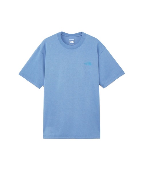 THE NORTH FACE（ザノースフェイス）の「THE NORTH FACE S/S BANDANA SQUARE LOGO TEE（ザ・ノース・フェイス ショートスリーブバンダナスクエアロゴティー）（Tシャツ/カットソー・メンズ・ブラック/ミックスグレー/ブルー系/ホワイト・SMALL/MEDIUM/LARGE/X-LARGE）」の8枚目の写真