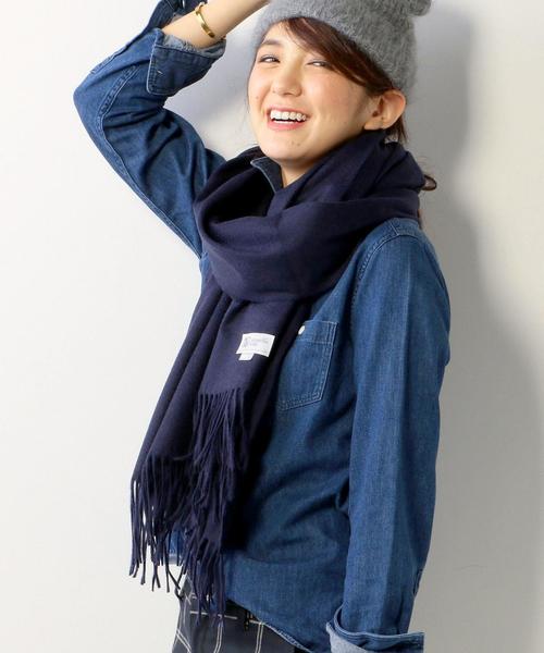 Johnstons of Elgin（ジョンストンズオブエルガン）の「＜JOHNSTONS（ジョンストンズ）＞CASH SOLID ストール70*190◆（ストール/ショール・レディース・オフホワイト/ブラック/グレー/ダークグレー/ブラウン/ネイビー・フリー）」の6枚目の写真