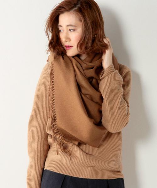 Johnstons of Elgin（ジョンストンズオブエルガン）の「＜JOHNSTONS（ジョンストンズ）＞CASH SOLID ストール70*190◆（ストール/ショール・レディース・オフホワイト/ブラック/グレー/ダークグレー/ブラウン/ネイビー・フリー）」の5枚目の写真