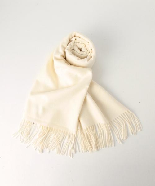 Johnstons of Elgin（ジョンストンズオブエルガン）の「＜JOHNSTONS（ジョンストンズ）＞CASH SOLID ストール70*190◆（ストール/ショール・レディース・オフホワイト/ブラック/グレー/ダークグレー/ブラウン/ネイビー・フリー）」の9枚目の写真