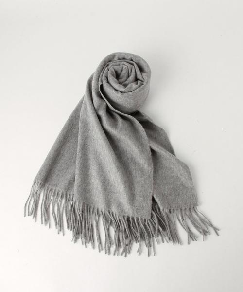 Johnstons of Elgin（ジョンストンズオブエルガン）の「＜JOHNSTONS（ジョンストンズ）＞CASH SOLID ストール70*190◆（ストール/ショール・レディース・オフホワイト/ブラック/グレー/ダークグレー/ブラウン/ネイビー・フリー）」の8枚目の写真