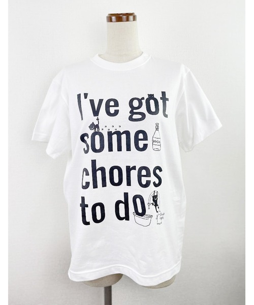 Rydia（リディア）の「HOME Tシャツ（Tシャツ/カットソー・レディース・ネイビー/サックスブルー/オフホワイト・M）」の2枚目の写真