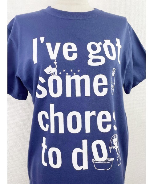 Rydia（リディア）の「HOME Tシャツ（Tシャツ/カットソー・レディース・ネイビー/サックスブルー/オフホワイト・M）」の9枚目の写真